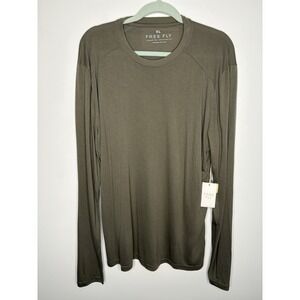 Free Fly Bamboo Lightweight Long Sleeve T Shirt XL Fatigue Green Soft Viscose